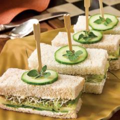 Cucumber-Avocado Tea Sandwiches