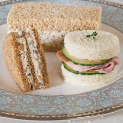 Ham and Cucumber Sandwiches with Mango-Thyme Butter