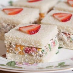 Strawberry–Chicken Salad Tea Sandwiches