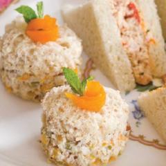 Apricot, Olive, and Pecan Tea Sandwiches