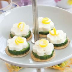 Cucumber-Feta Canapés