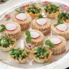 Radish-Poppyseed Tea Sandwiches