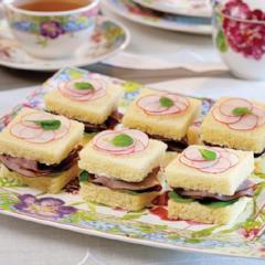 Roast Beef–Radish Tea Sandwiches