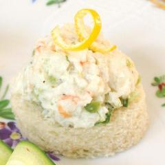 Shrimp Salad Canapés