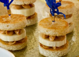 Peanut Butter–Banana Tea Sandwiches